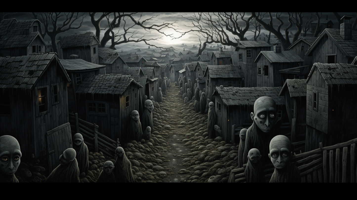 48 Nightmare Images The Silence of the Cursed Village HD in 16:9