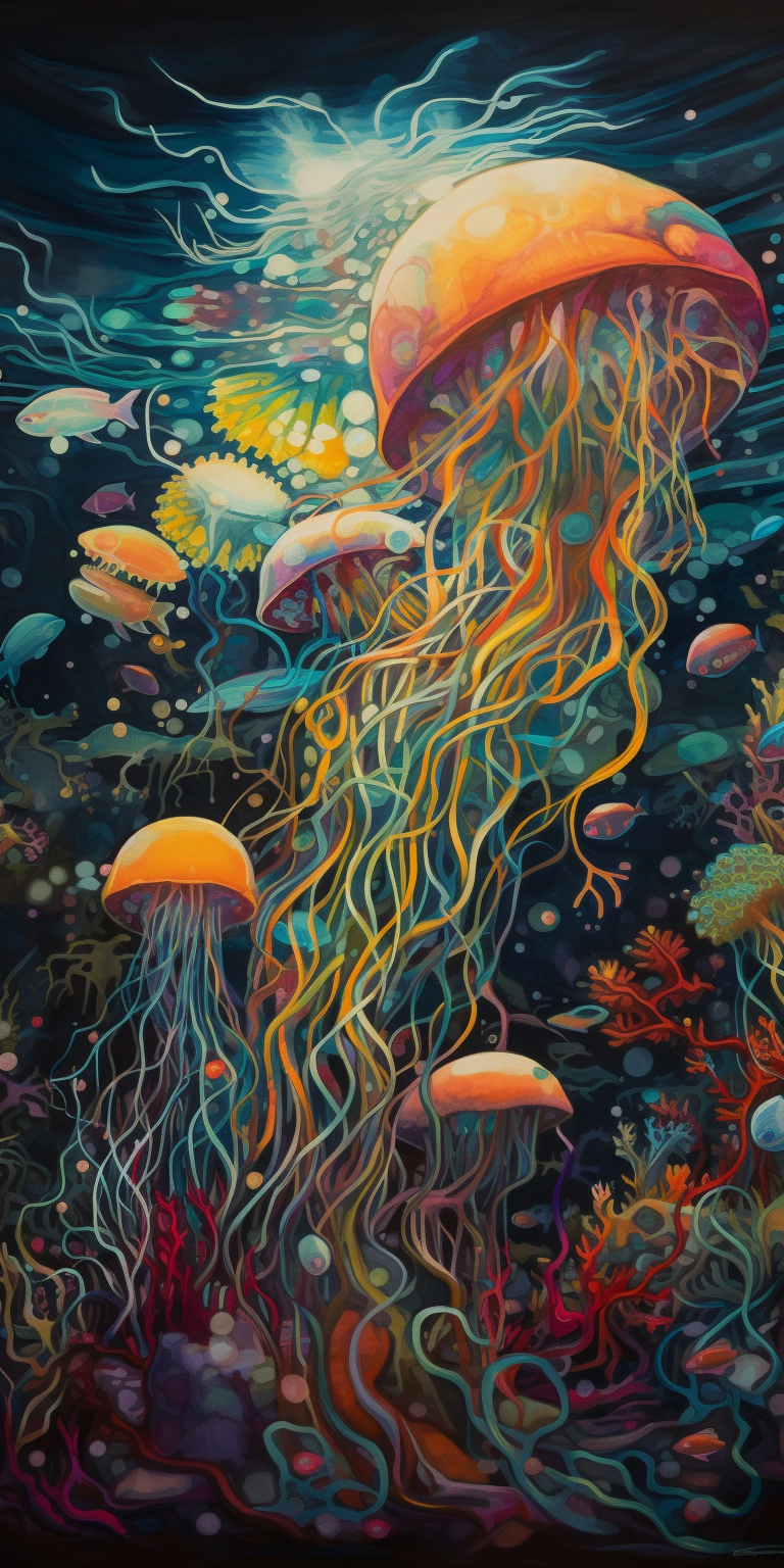 25 Vibrant Psychedelic Images HD for Mobile | Pack Underwater 1